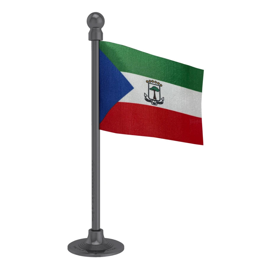 Equatorial Guam Car Dashboard Flag of 2in x 3in With A Steel or Plastic Base