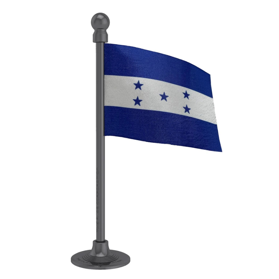 Honduras Car Dashboard Flag of 2in x 3in With A Steel or Plastic Base