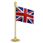 UK United Kingdom Car Dashboard Flag of 2in x 3in With A Steel or Plastic Base