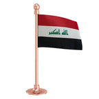 Iraq  Car Dashboard Flag of 2in x 3in With A Steel or Plastic Base
