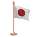 Japan Car Dashboard Flag of 2in x 3in With A Steel or Plastic Base