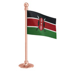 Kenya Car Dashboard Flag of 2in x 3in With A Steel or Plastic Base