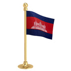 Cambodia Car Dashboard Flag of 2in x 3in With A Steel or Plastic Base