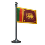 Sri Lanka Car Dashboard Flag of 2in x 3in With A Steel or Plastic Base