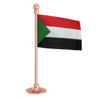 Sudan Car Dashboard Flag of 2in x 3in With A Steel or Plastic Base