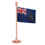 South Georgia & The South Sandwich Islands Car Dashboard Flag of 2in x 3in With A Steel or Plastic Base