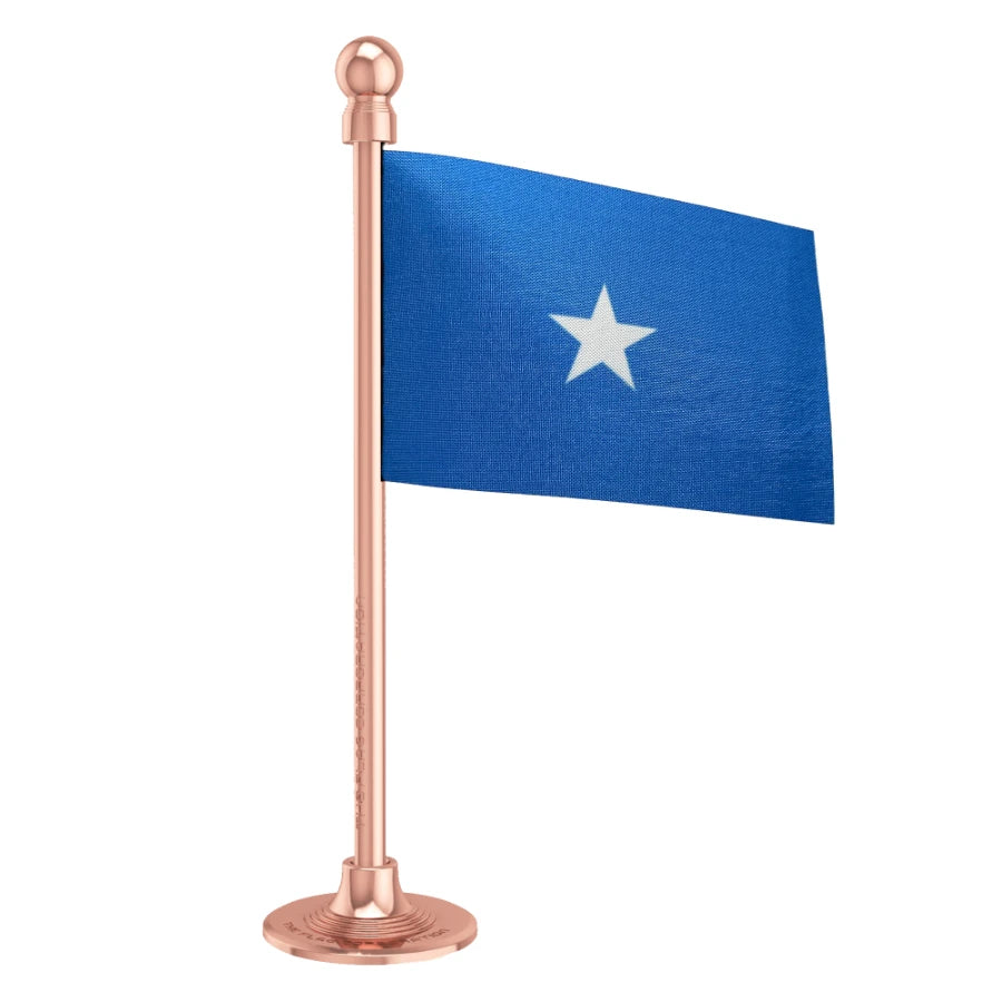 Somalia Car Dashboard Flag of 2in x 3in With A Steel or Plastic Base