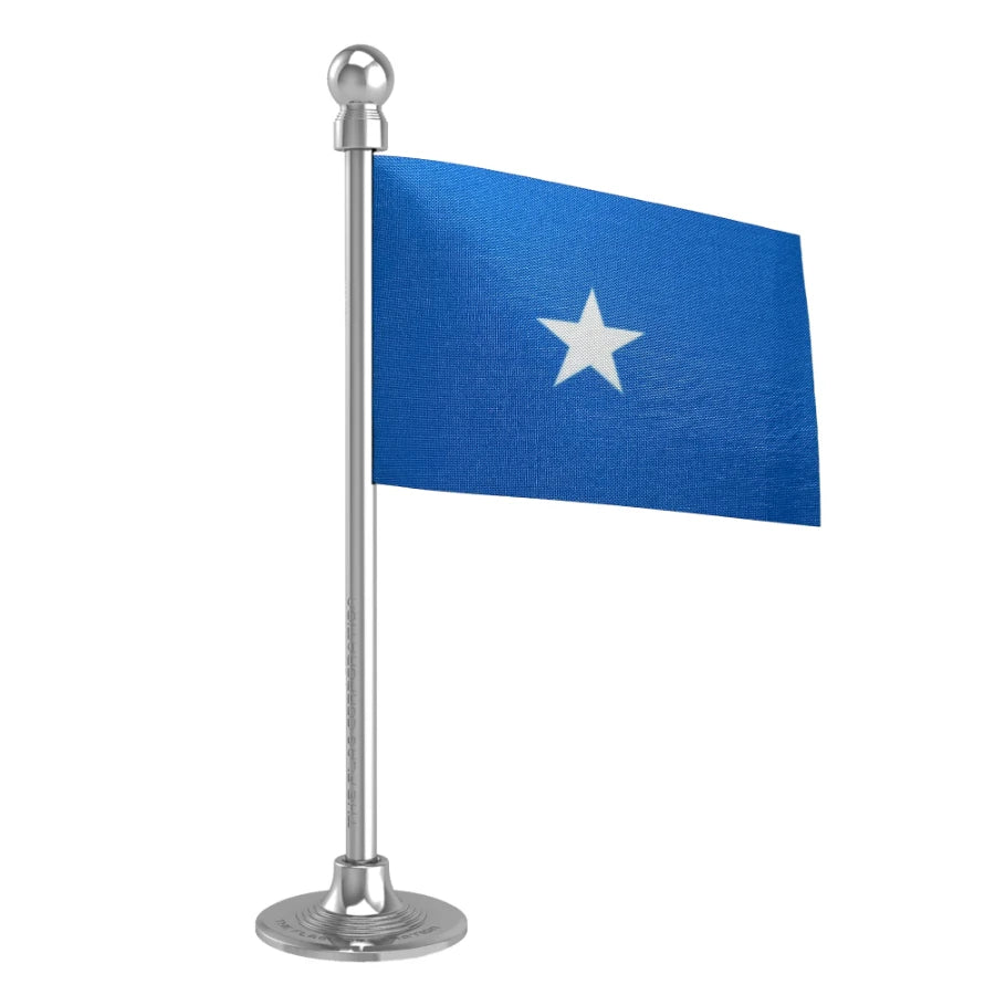 Somalia Car Dashboard Flag of 2in x 3in With A Steel or Plastic Base
