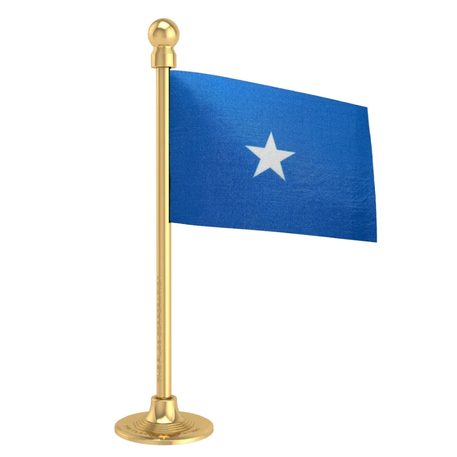 Somalia Car Dashboard Flag of 2in x 3in With A Steel or Plastic Base