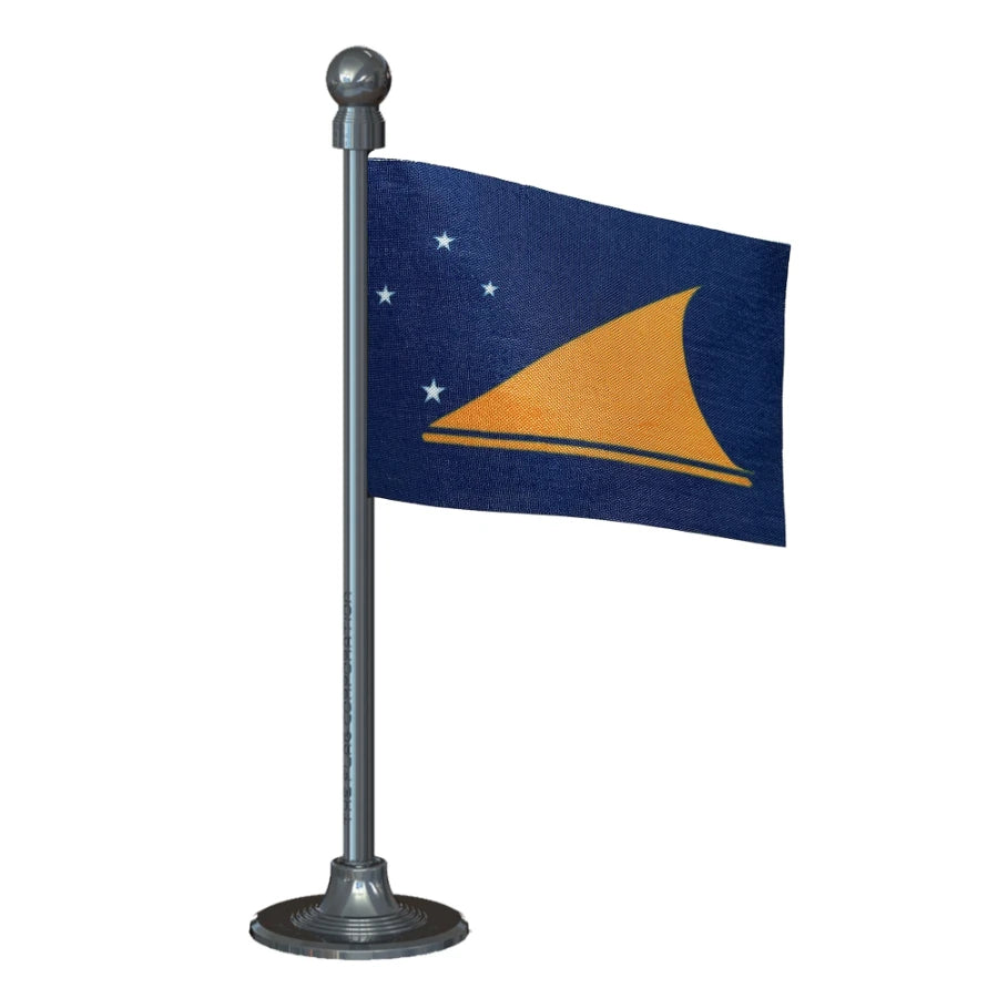 Tokelau Car Dashboard Flag of 2in x 3in With A Steel or Plastic Base