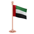 UAE United Arab Emirates Car Dashboard Flag of 2in x 3in With A Steel or Plastic Base
