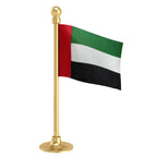 UAE United Arab Emirates Car Dashboard Flag of 2in x 3in With A Steel or Plastic Base