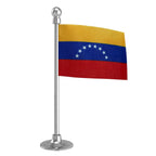 Venezuela Car Dashboard Flag of 2in x 3in With A Steel or Plastic Base