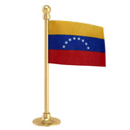 Venezuela Car Dashboard Flag of 2in x 3in With A Steel or Plastic Base