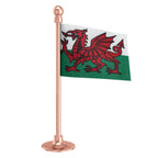 Wales Car Dashboard Flag of 2in x 3in With A Steel or Plastic Base