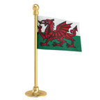 Wales Car Dashboard Flag of 2in x 3in With A Steel or Plastic Base