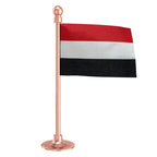 Yemen Car Dashboard Flag of 2in x 3in With A Steel or Plastic Base