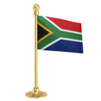 South Africa Car Dashboard Flag of 2in x 3in With A Steel or Plastic Base