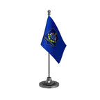 Gujarat Police Table Flag of 4in x 6in With A Heavy Plastic Base