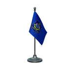 Gujarat Police Table Flag of 4in x 6in With A Heavy Plastic Base