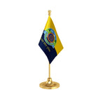 Himachal Pradesh Police Table Flag of 4in x 6in With A Heavy Plastic Base