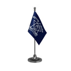 Maharashtra Police Table Flag of 4in x 6in With A Heavy Plastic Base