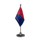 Rajasthan Police Table Flag of 4in x 6in With A Heavy Plastic Base