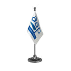 AAP Aam Aadmi Party Table Flag of 4in x 6in With A Heavy Plastic Base