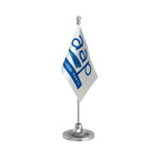 AAP Aam Aadmi Party Table Flag of 4in x 6in With A Heavy Plastic Base