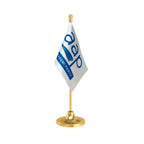 AAP Aam Aadmi Party Table Flag of 4in x 6in With A Heavy Plastic Base