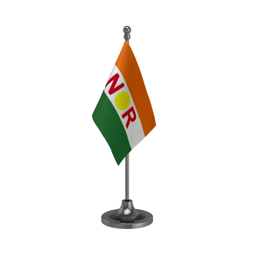 AINRC All India N.R. Congress Table Flag of 4in x 6in With A Heavy Plastic Base