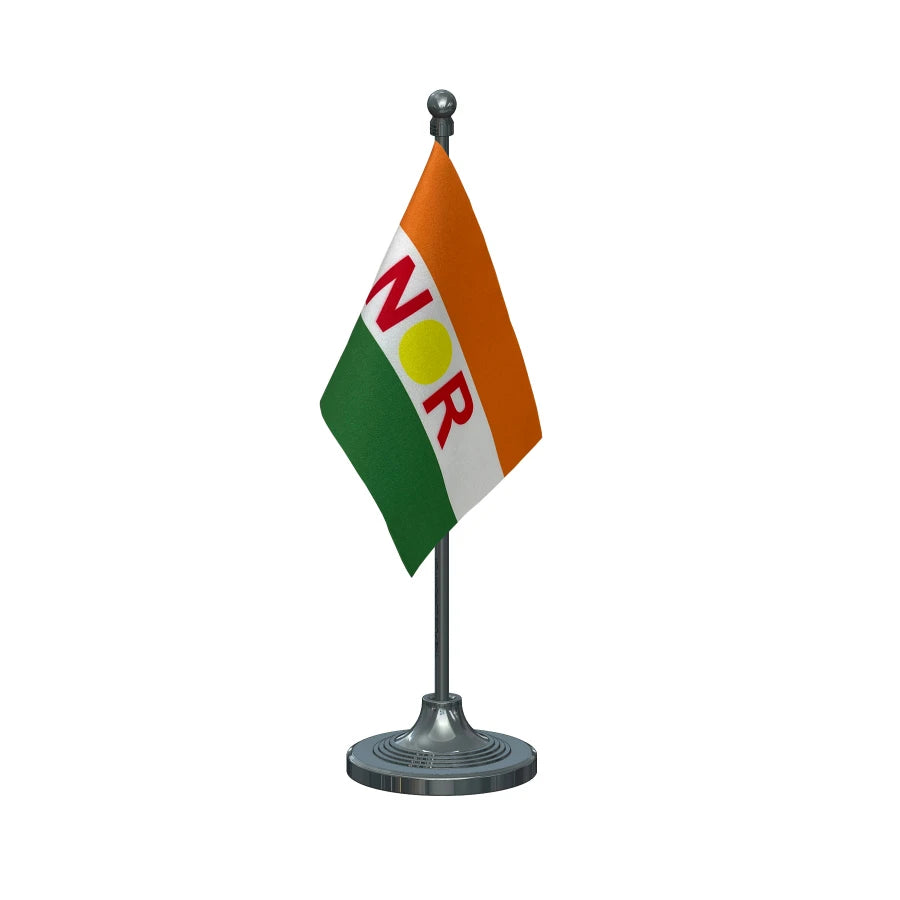 AINRC All India N.R. Congress Table Flag of 4in x 6in With A Heavy Plastic Base