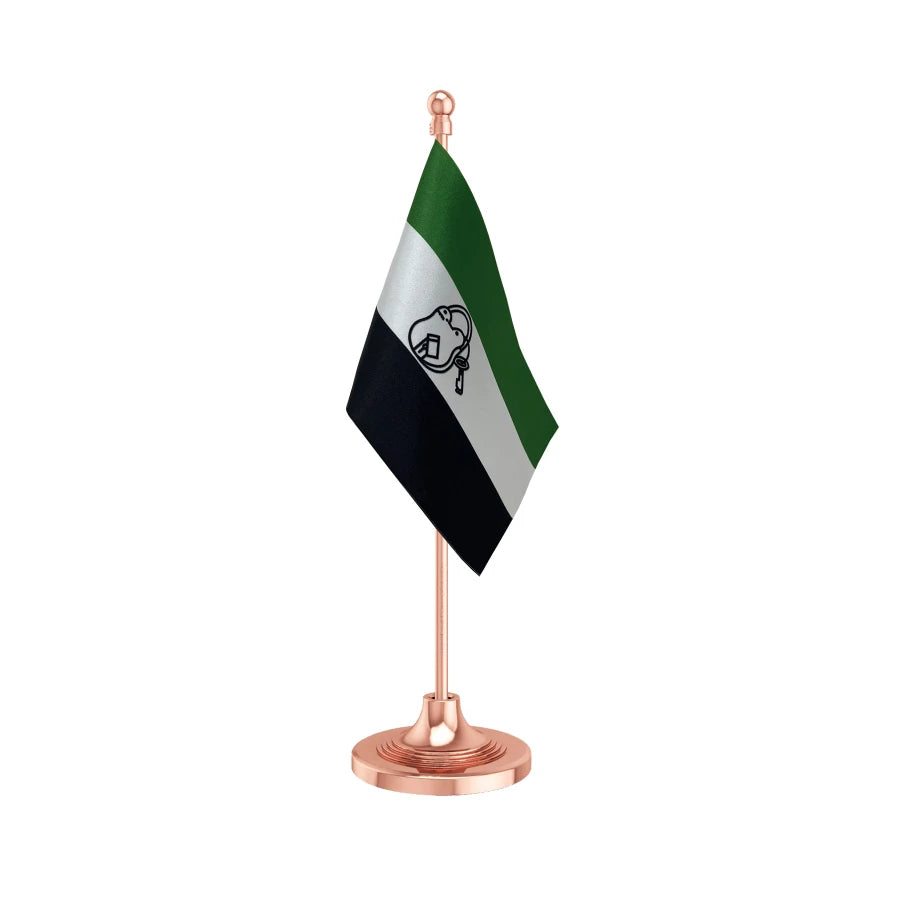 AIUDF All India United Democratic Front Table Flag of 4in x 6in With A Heavy Plastic Base