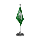 BJD Biju Janata Dal Table Flag of 4in x 6in With A Heavy Plastic Base
