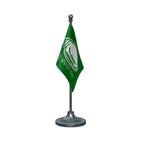 BJD Biju Janata Dal Table Flag of 4in x 6in With A Heavy Plastic Base