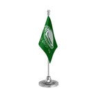 BJD Biju Janata Dal Table Flag of 4in x 6in With A Heavy Plastic Base