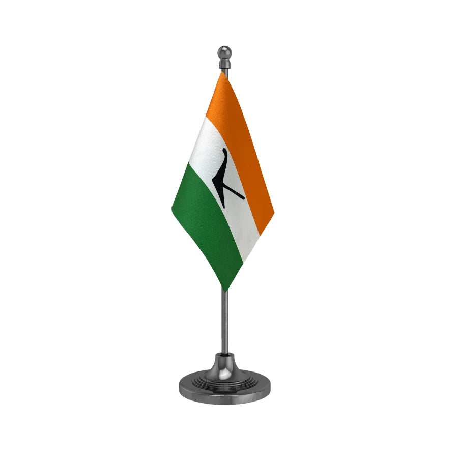 BPF Bodoland People's Front Table Flag of 4in x 6in With A Heavy Plastic Base