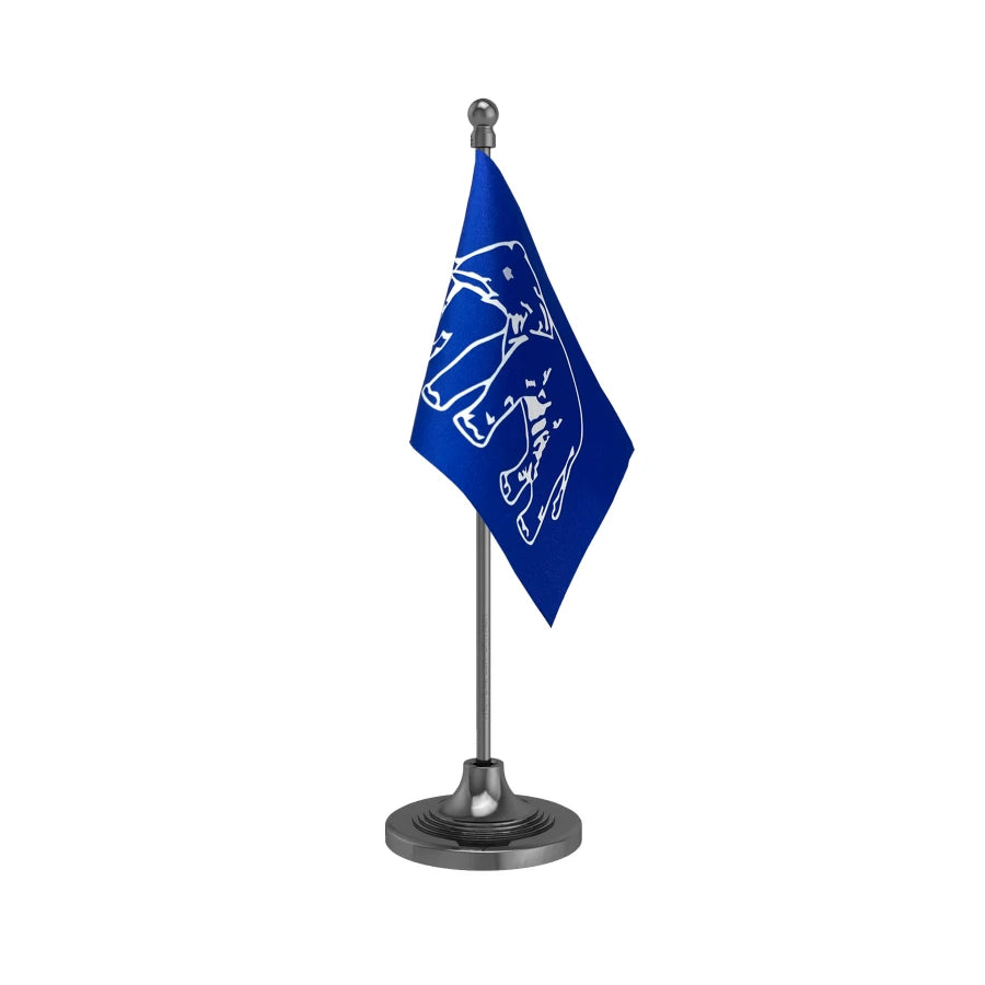 BSP Bahujan Samaj Party Table Flag of 4in x 6in With A Heavy Plastic Base