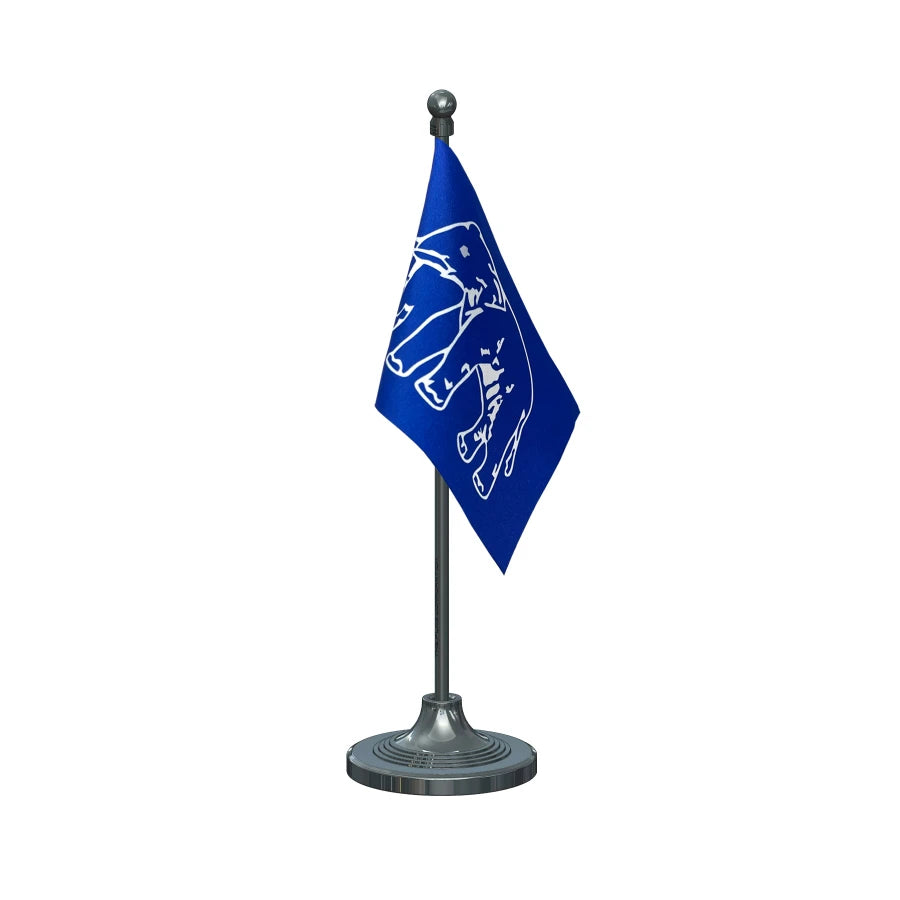BSP Bahujan Samaj Party Table Flag of 4in x 6in With A Heavy Plastic Base