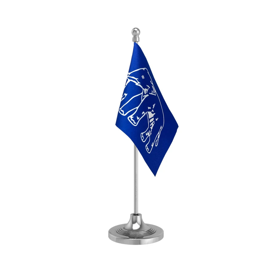 BSP Bahujan Samaj Party Table Flag of 4in x 6in With A Heavy Plastic Base