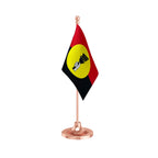 DMDK Desiya Murpokku Dravida Kazhagam Table Flag of 4in x 6in With A Heavy Plastic Base