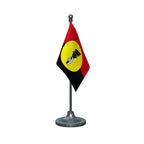 DMDK Desiya Murpokku Dravida Kazhagam Table Flag of 4in x 6in With A Heavy Plastic Base