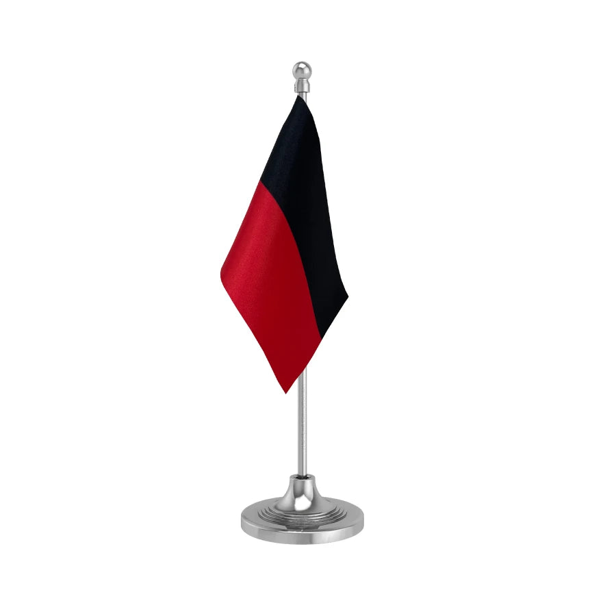 DMK Dravida Munnetra Kazhagam Table Flag of 4in x 6in With A Heavy Plastic Base
