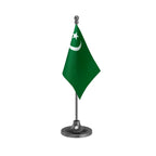 IUML Indian Union Muslim League Table Flag of 4in x 6in With A Heavy Plastic Base