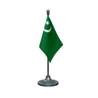 IUML Indian Union Muslim League Table Flag of 4in x 6in With A Heavy Plastic Base