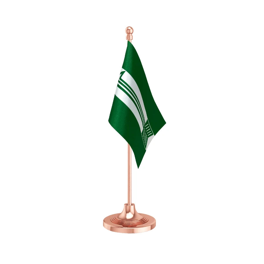 JDU Janata Dal United Table Flag of 4in x 6in With A Heavy Plastic Base