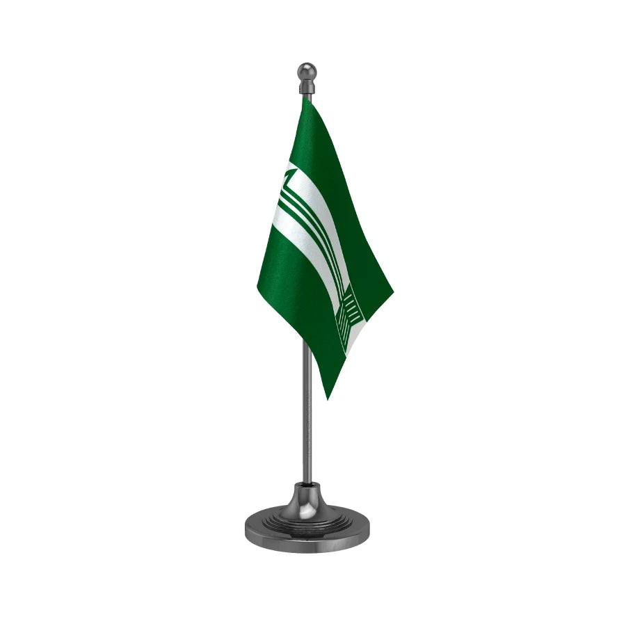 JDU Janata Dal United Table Flag of 4in x 6in With A Heavy Plastic Base