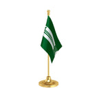 JDU Janata Dal United Table Flag of 4in x 6in With A Heavy Plastic Base