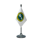 JJP Jannayak Janta Party Table Flag of 4in x 6in With A Heavy Plastic Base