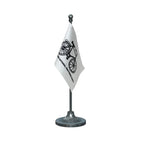 JKNPP Jammu & Kashmir National Panthers Party Table Flag of 4in x 6in With A Heavy Plastic Base